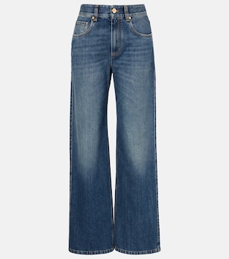 Monili高腰阔腿牛仔裤 | Brunello Cucinelli